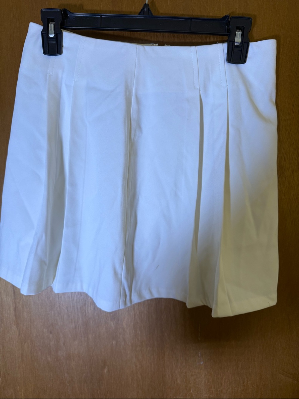 NWT Meshki Ivory Pleated Mini Skirt size XS - Picture 4 of 6